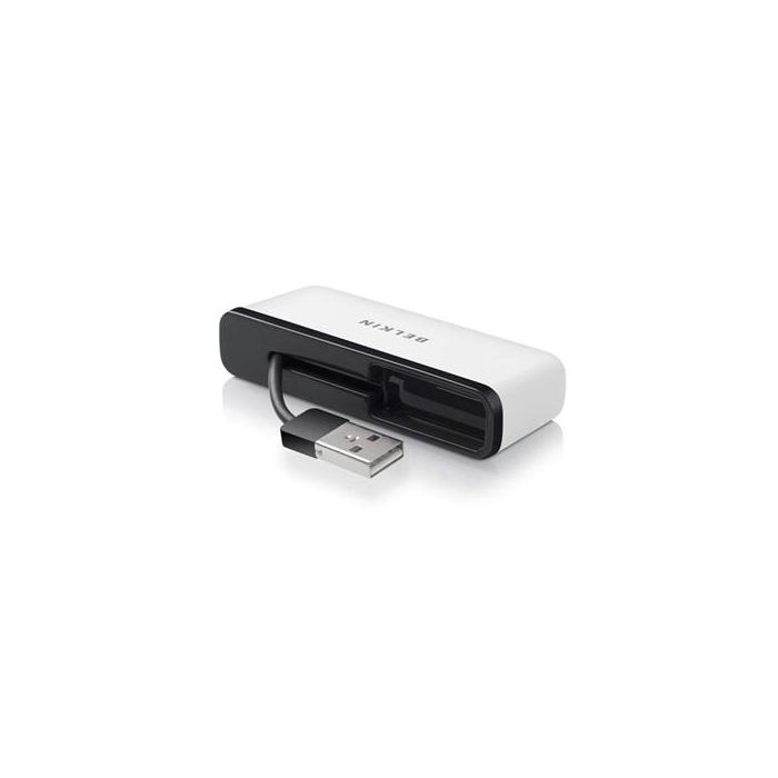 Belkin F4U021BT Hub USB 2.0 480 Mbit/s 4 Puertos Negro y Blanco