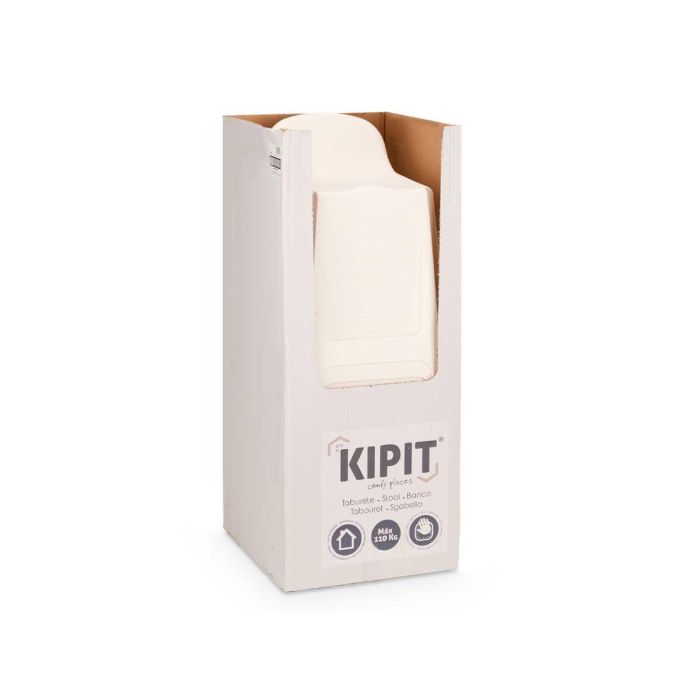 Taburete Alto Plast Blanco Kipit 40X59CM (12 Unidades) 2 Taburete Alto Plast Blanco Kipit 40X59CM (12 Unidades) 2