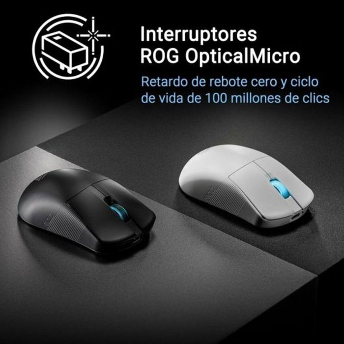 Ratón Inalámbrico Óptico Asus Blanco 2