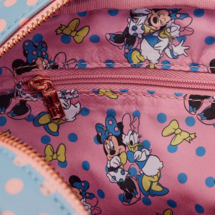 Bolso Loungefly Pastel Polka Dot Minnie Mouse Disney 4