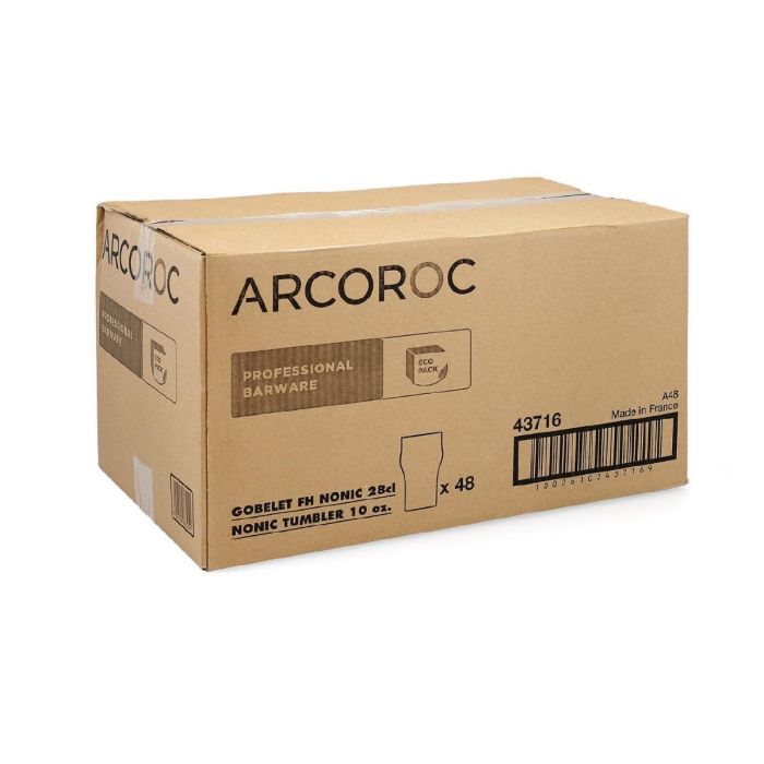 Caja 24 Vasos Cerveza Vidrio Nonic Arcoroc 28 cL 5