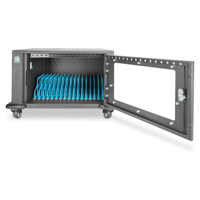 Digitus Armario de Carga Móvil para 16 Tablets hasta 13 Pulgadas, USB-A 13