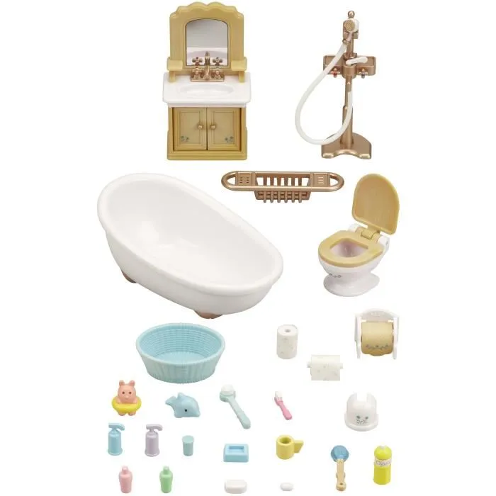 Sylvanian Families 5286 Baño Set con todo lo necesario para amueblar el baño 4 Sylvanian Families 5286 Baño Set con todo lo necesario para amueblar el baño 4