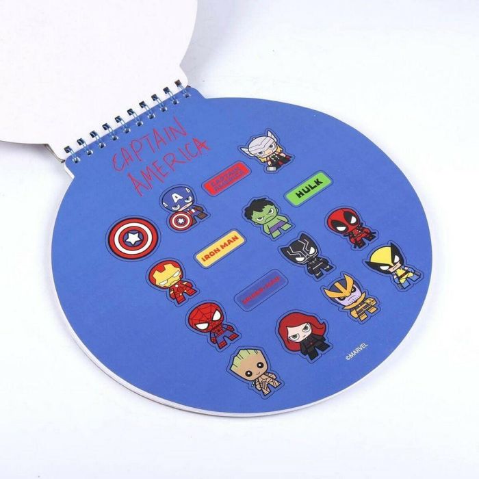 Libreta colores avengers capitan america 3