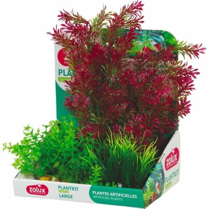 Zolux Plantas artificiales para acuario Plantkit Talla M Pack de 7 ZOL3336023522487 1