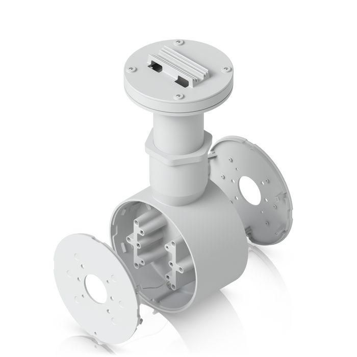 Ubiquiti Camera Dual Mount, aluminum alloy, polycarbonate, white, 1 1/2” NPS 9 Ubiquiti Camera Dual Mount, aluminum alloy, polycarbonate, white, 1 1/2” NPS 9