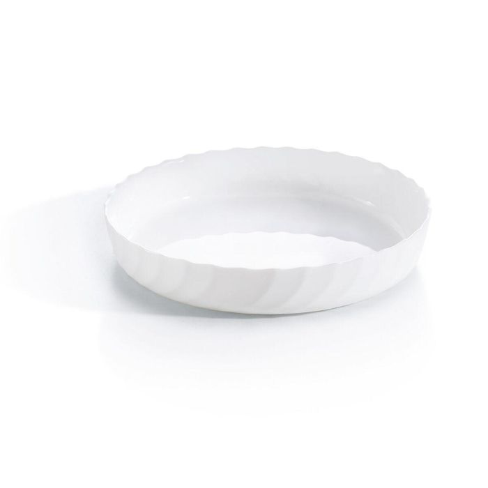 Fuente de Cocina Luminarc Trianon Ovalado Blanco Vidrio (Ø 26 cm) (6 Unidades) 1