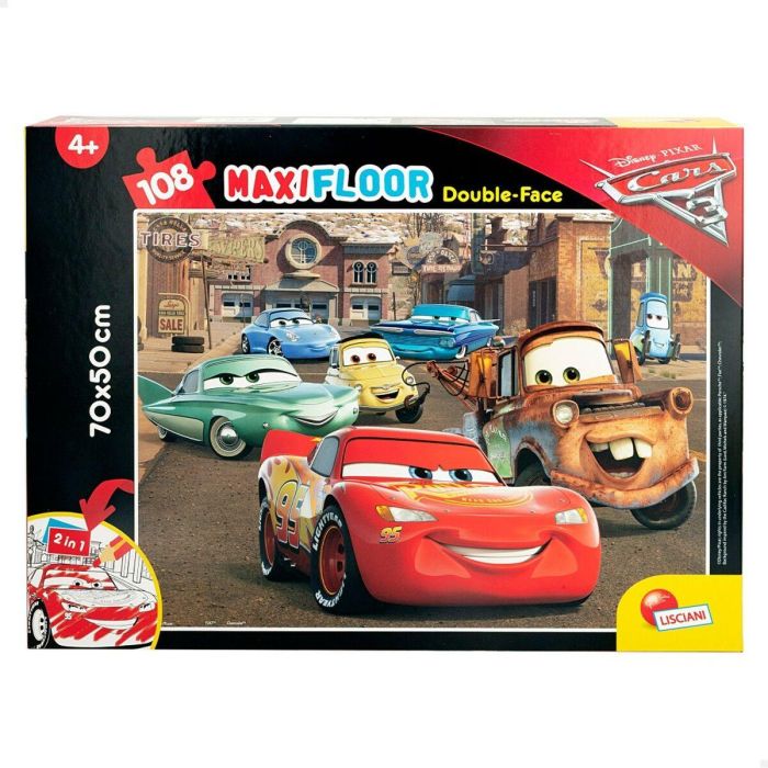 Puzzle Infantil Cars Doble cara 108 Piezas 70 x 1,5 x 50 cm (6 Unidades) 6 Puzzle Infantil Cars Doble cara 108 Piezas 70 x 1,5 x 50 cm (6 Unidades) 6
