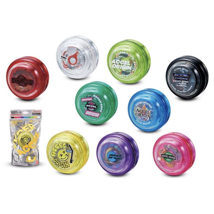 Accel Hyper Yoyo - Unidad Aleatoria - Yo-yo de Alta Velocidad y Aceleración para Trucos - Colección de 9 Modelos Accel Hyper Yoyo - Unidad Aleatoria - Yo-yo de Alta Velocidad y Aceleración para Trucos - Colección de 9 Modelos