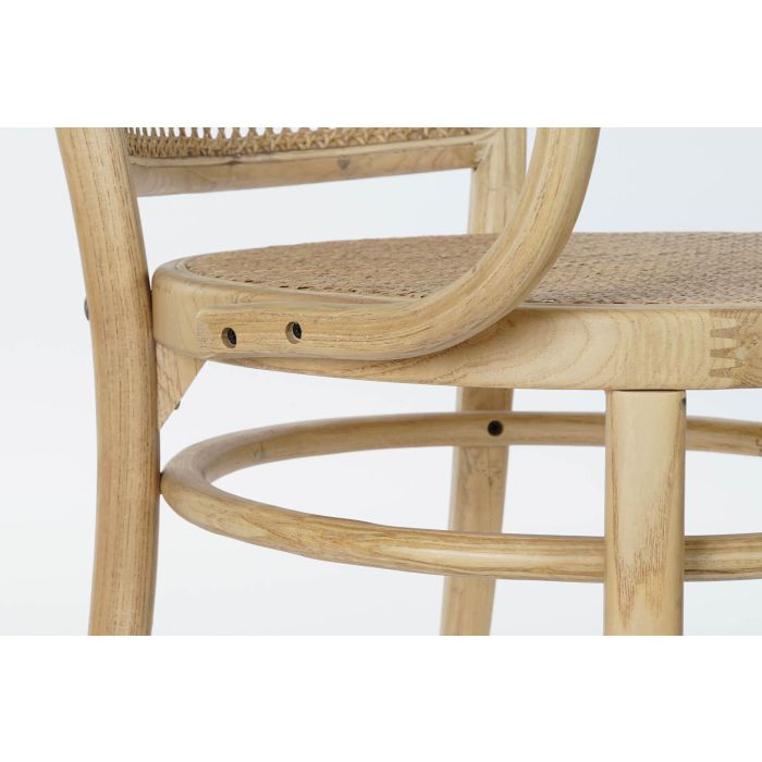 DKD Home Decor Silla Horeca Medallon fuyan 58x79.5x58 cm Olmo Ratan Natural 3