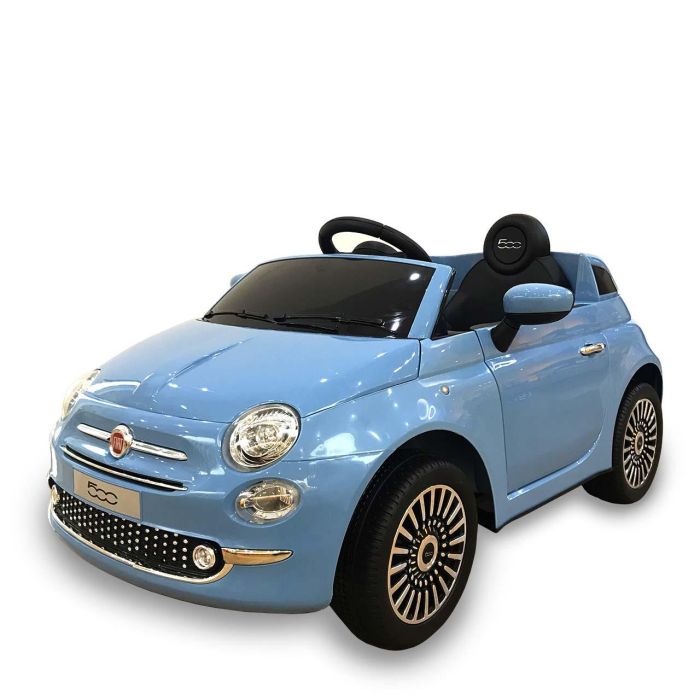 Tachan Fiat 500 6V Coche Eléctrico Infantil con Radio Control 2.4G y Mando para Padres, Batería Recargable, Luces, Sonidos y USB Azul 4 Tachan Fiat 500 6V Coche Eléctrico Infantil con Radio Control 2.4G y Mando para Padres, Batería Recargable, Luces, Sonidos y USB Azul 4