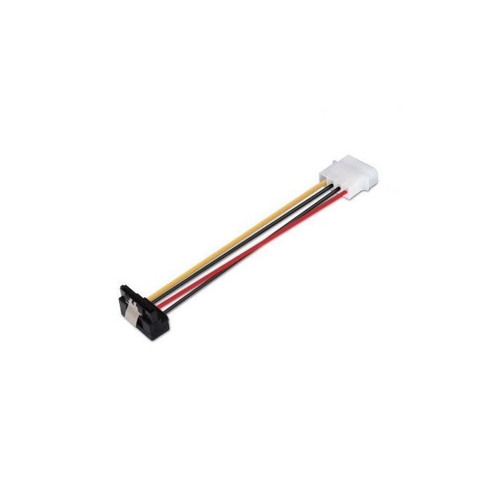 Aisens A131-0163 Cable Adaptador Alimentación Molex 4 Pin Macho a SATA Hembra con Anclajes, 54W, 16cm 1