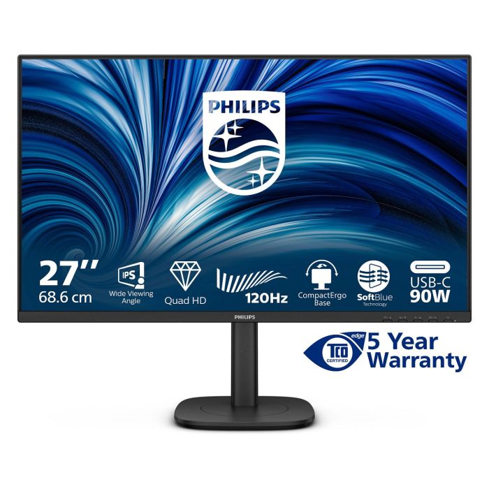 Philips Monitor 27B2U3601 27" Quad HD IPS HDMI DP USB-C Negro 6