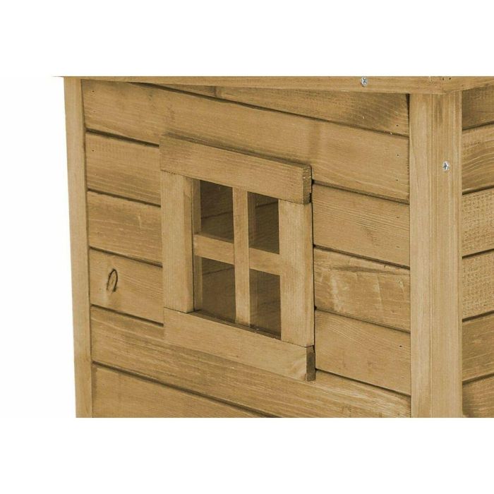 Kerbl Casa para Gatos Rústica de Pino con Puerta Abatible, Ventana Plexiglás y Pies Regulables 57x42x45cm 1 Kerbl Casa para Gatos Rústica de Pino con Puerta Abatible, Ventana Plexiglás y Pies Regulables 57x42x45cm 1