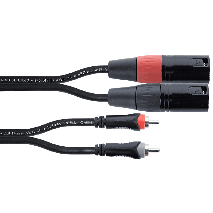 Cable De Audio Dual Xlr/Rca Macho 3 M 3 Cable De Audio Dual Xlr/Rca Macho 3 M 3