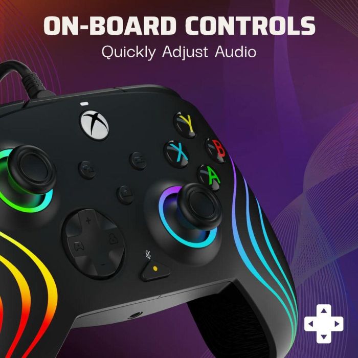 PDP PDP0708056069254 Gamepad Afterglow Wave con Cable Negro Iluminación LED Personalizable 20 PDP PDP0708056069254 Gamepad Afterglow Wave con Cable Negro Iluminación LED Personalizable 20