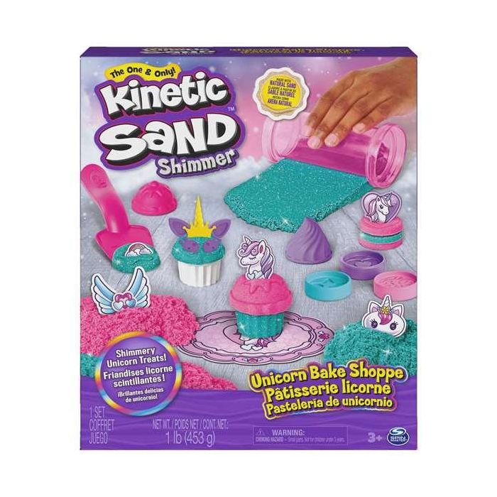 Spin Master 6065201 Kinetic Sand Set Pastelería Unicornio con Brillo y Neón, Moldes y Accesorios para Niños +3 Años 1 Spin Master 6065201 Kinetic Sand Set Pastelería Unicornio con Brillo y Neón, Moldes y Accesorios para Niños +3 Años 1
