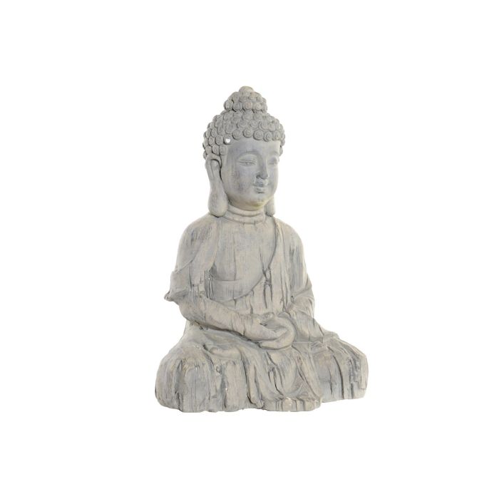 DKD Home Decor Figura Buda Gris Magnesia 24 x 47 x 35 cm (2 Unidades) 0 DKD Home Decor Figura Buda Gris Magnesia 24 x 47 x 35 cm (2 Unidades) 0
