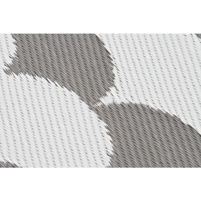 DKD Home Decor Alfombra de Poliéster con Ondas Gris Blanco 180x120 cm (2 Unidades) 2 DKD Home Decor Alfombra de Poliéster con Ondas Gris Blanco 180x120 cm (2 Unidades) 2
