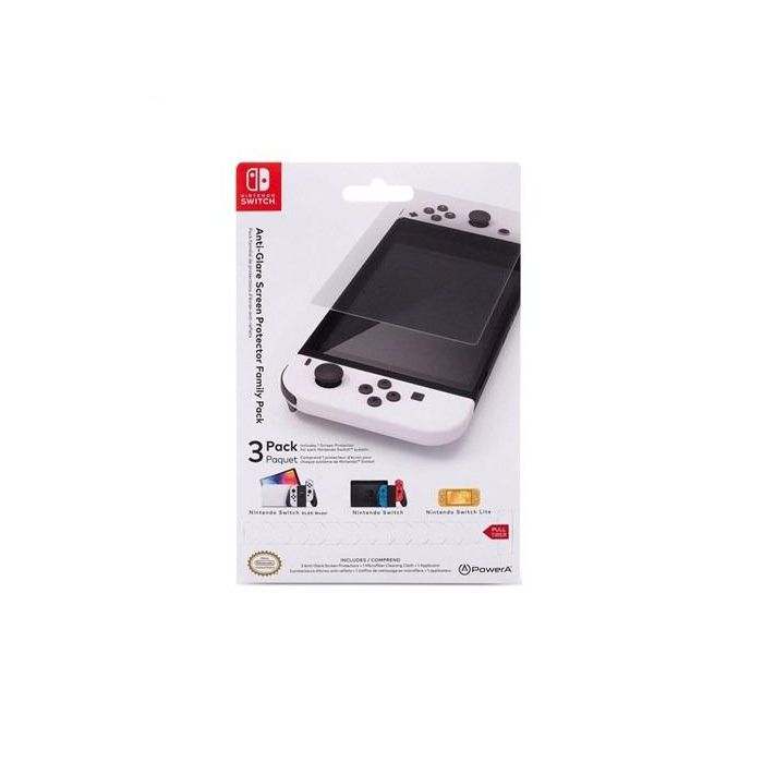 Power A NSAC0006-02 Protector de Pantalla Anti Reflejo Pack Familiar para Nintendo Switch, OLED, Switch y Switch Lite 1 Power A NSAC0006-02 Protector de Pantalla Anti Reflejo Pack Familiar para Nintendo Switch, OLED, Switch y Switch Lite 1