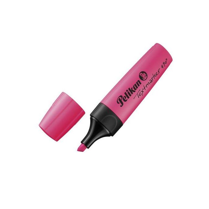 Marcador Fluor Pelikan Textmarker 490 Rosa (814102) (Set de 10)
