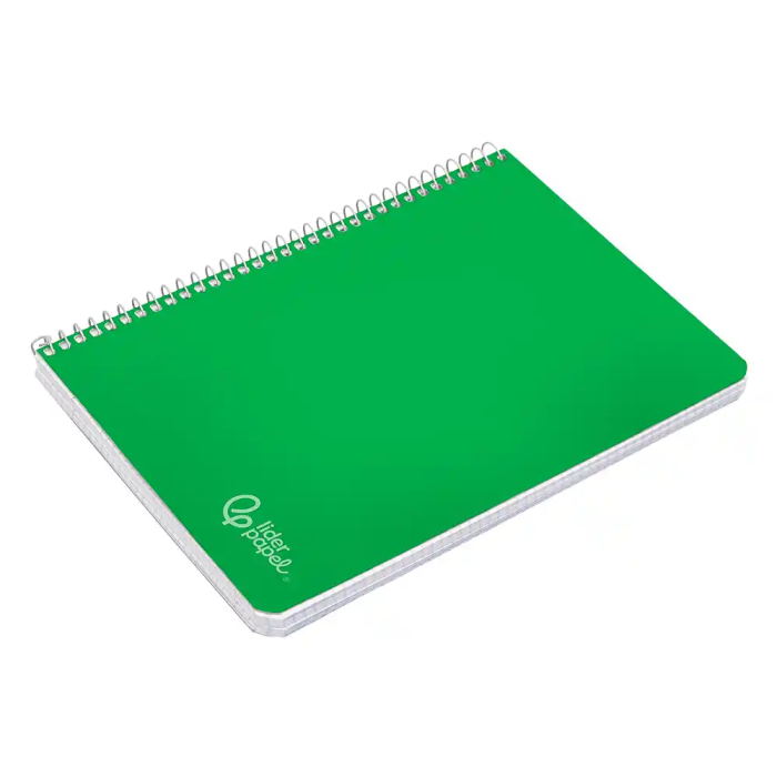 Liderpapel Cuaderno Espiral A4 Witty Tapa Dura 80 Hojas 90gr Pauta 3,5mm con Margen Color Verde 5