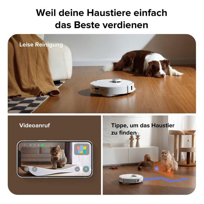 Roborock Qrevo Curv 5A1 Robot Aspirador y Fregador con Estación Base Multifunción Sin Bolsa, Color Negro y Blanco Roborock Qrevo Curv 5A1 Robot Aspirador y Fregador con Estación Base Multifunción Sin Bolsa, Color Negro y Blanco