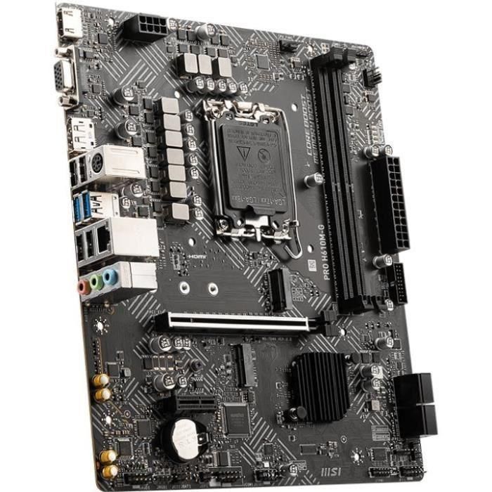 MSI PRO H610M-G Placa Base Intel LGA 1700 DDR5 para Intel Core i9, micro ATX, hasta 96GB RAM, SATA III, M.2 3