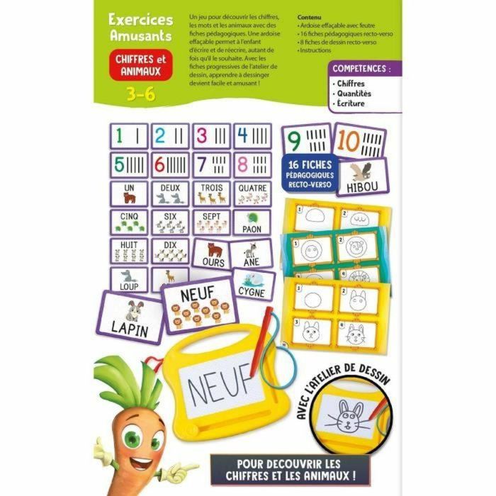 Lisciani Giochi Carotina Mini pizarra mágica para aprender los números Cálculos LIS8008324110759 1