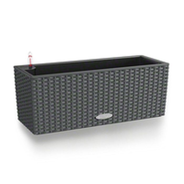 Maceta Lechuza Negro Gris Polipropileno 4 Maceta Lechuza Negro Gris Polipropileno 4