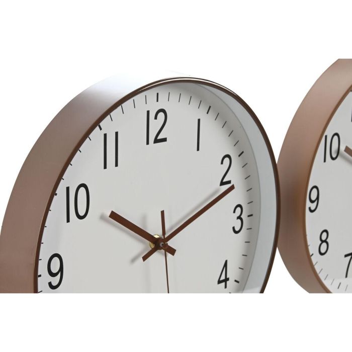 Reloj Pared Basicos DKD Home Decor Natural Blanco 4 x 30 x 30 cm (2 Unidades) 3 Reloj Pared Basicos DKD Home Decor Natural Blanco 4 x 30 x 30 cm (2 Unidades) 3