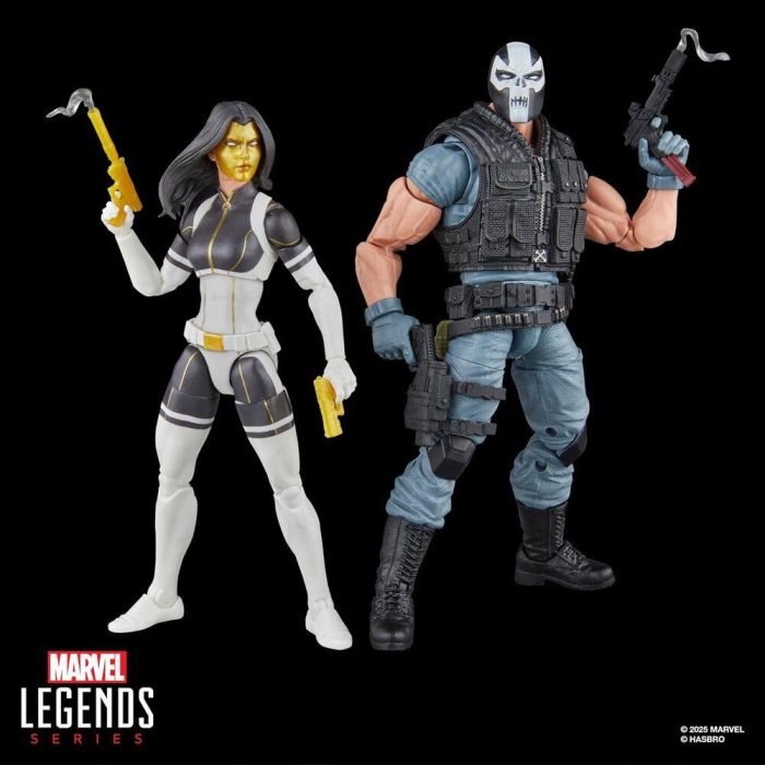 Blister 2 figuras Madame Masque & Crossbones Super Villains Marvel Legends Series 15cm 5