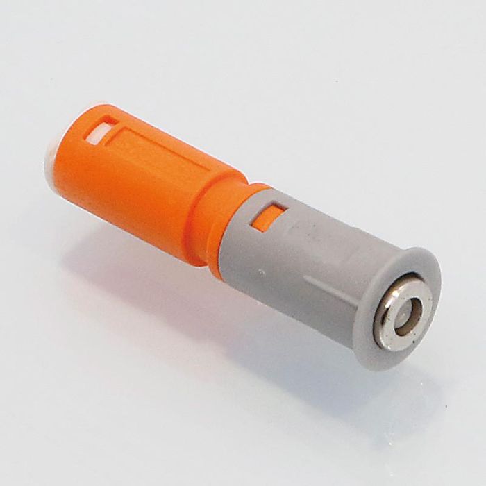 Salice Retenedor Magnético EMPUSH de Embutir para Pulsador, Puertas de Muebles, Aumenta Fuerza Retención +1.5kg, Gris-Níquel