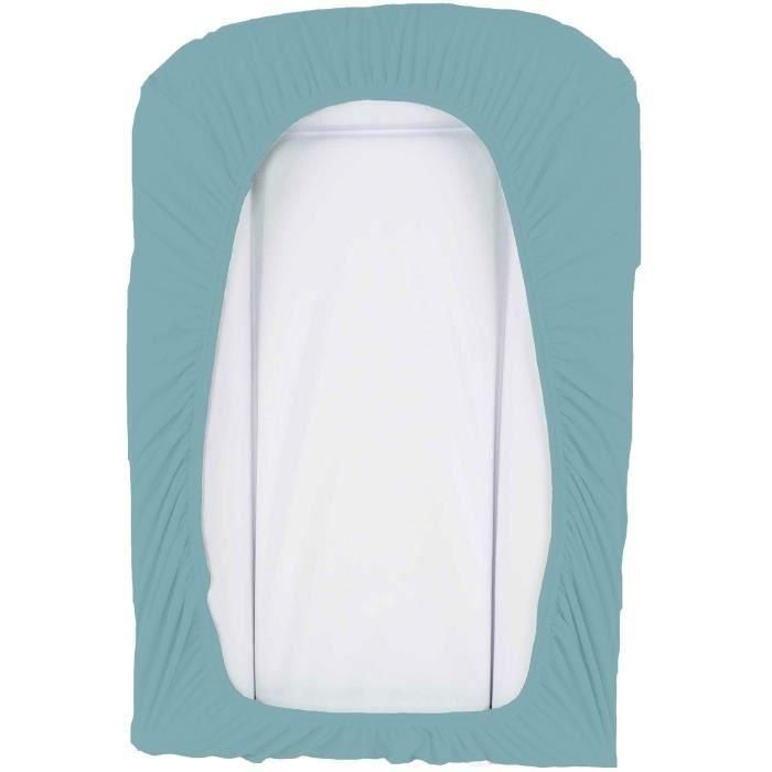 Domiva Juego de 2 fundas para cambiador - 50 x 75 cm - Esponja de polialgodón - Blanco/Nilo 3 Domiva Juego de 2 fundas para cambiador - 50 x 75 cm - Esponja de polialgodón - Blanco/Nilo 3