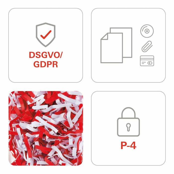 HSM Destructora de documentos SECURIO P36i P-4 4,5x30 230V/50Hz EU 15
