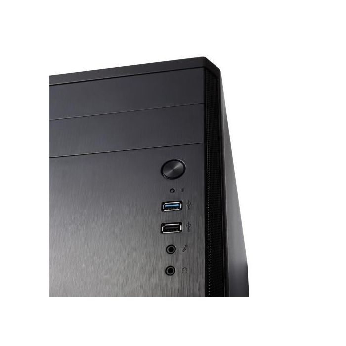 Fractal Design CORE 1100 Mini Tower PC Negro - FD-CA-CORE-1100-BL - Compatible con micro ATX/Mini-ITX, Ventilador 120mm 3