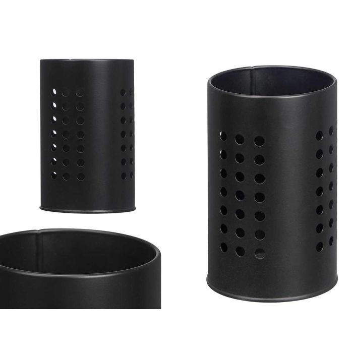 Porta Utensilios Negro Kinvara 10X16CM (12 Unidades) Porta Utensilios Negro Kinvara 10X16CM (12 Unidades)