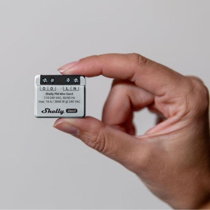Shelly PM Mini Gen. 3 Relais WLAN BT Unterputz Interruptor inteligente inalámbrico 1P 6