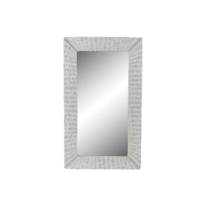 Espejo de pared DKD Home Decor Blanco Cottage Trenzado 87 x 4 x 147 cm Espejo de pared DKD Home Decor Blanco Cottage Trenzado 87 x 4 x 147 cm