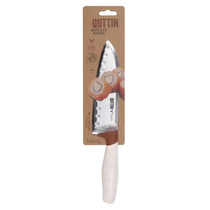 Cuchillo Santoku Terra 17 cm - Quttin (24 Unidades) 1 Cuchillo Santoku Terra 17 cm - Quttin (24 Unidades) 1