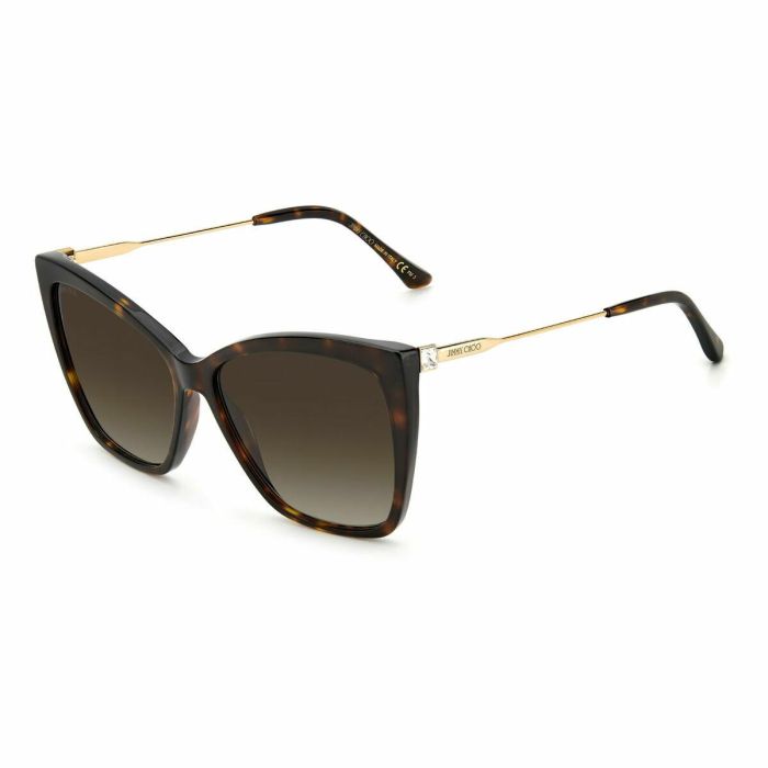Jimmy Choo Gafas de sol SEBA/S para mujer - Diseño rectangular, montura de acetato, 145 mm 0 Jimmy Choo Gafas de sol SEBA/S para mujer - Diseño rectangular, montura de acetato, 145 mm 0
