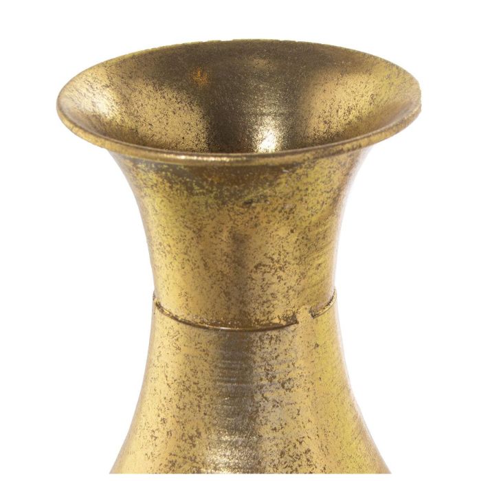 Jarrón de suelo Alexandra House Living Blanco Dorado Metal 14 x 14 x 48 cm 1 Jarrón de suelo Alexandra House Living Blanco Dorado Metal 14 x 14 x 48 cm 1