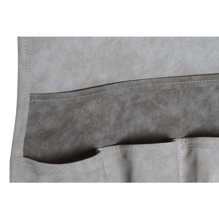 DKD Home Decor Portamandos Organizador de Sofá Tradicional en PU Bicolor Gris Claro y Gris Oscuro - Medidas 90x30x0.5 cm 1 DKD Home Decor Portamandos Organizador de Sofá Tradicional en PU Bicolor Gris Claro y Gris Oscuro - Medidas 90x30x0.5 cm 1