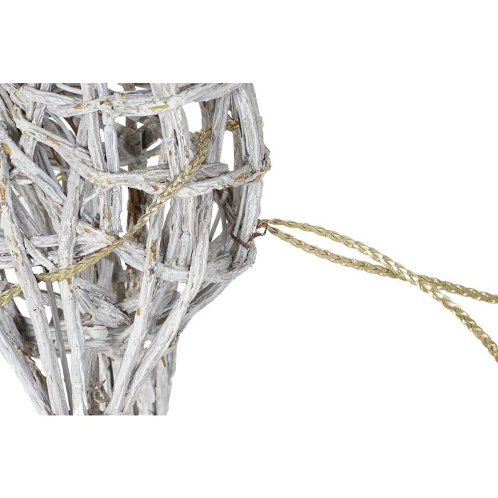 DKD Home Decor Blanco 30 x 37 x 60 cm Set de 3 Decoracion Navidad Alpina 3