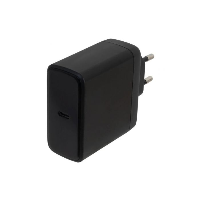 Fonestar POWER-C-100 Cargador de Pared GaN USB-C 100W, Carga Rápida QC/PD/PPS, Compacto y Ligero, Negro