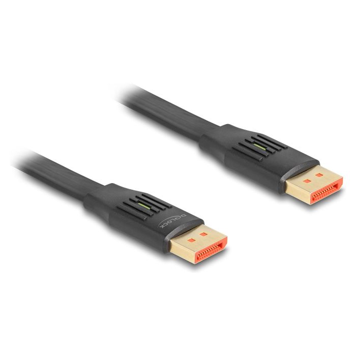 DeLOCK Cable DisplayPort Flachbandkabel 1 m, 8K Ultra HD/4K a 60 Hz, HDR, HDCP 2.3, DSC 1.2, DP 1.4, Macho a Macho 1 DeLOCK Cable DisplayPort Flachbandkabel 1 m, 8K Ultra HD/4K a 60 Hz, HDR, HDCP 2.3, DSC 1.2, DP 1.4, Macho a Macho 1