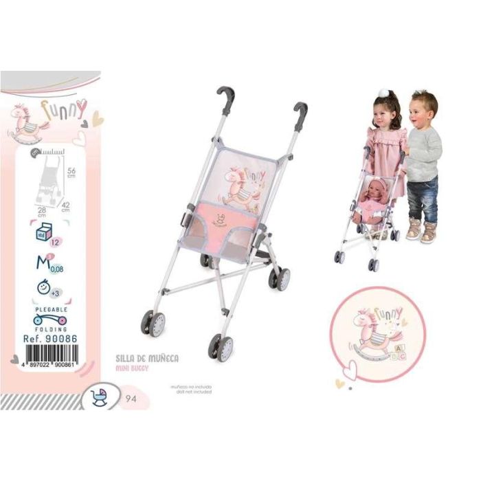 Silla de muñeca plegable - rosa - para muñecas de hasta 48 cm. 5 Silla de muñeca plegable - rosa - para muñecas de hasta 48 cm. 5