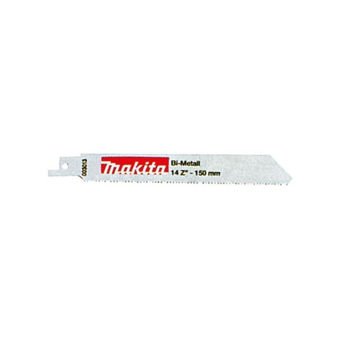 Makita P-04911 Hoja de Sierra Recíproca BIM Bimetálica 150/14Z (150 mm, 14 TPI) para Madera y Metal, Paquete de 5