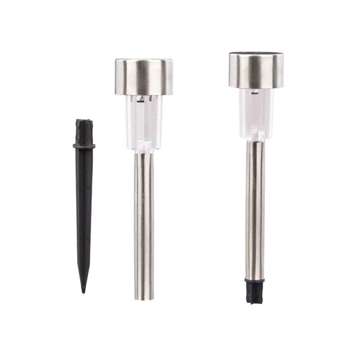 IBERGARDEN Baliza Solar Plástico y Acero Inoxidable 4.5x22x4.5 cm (Set de 36)