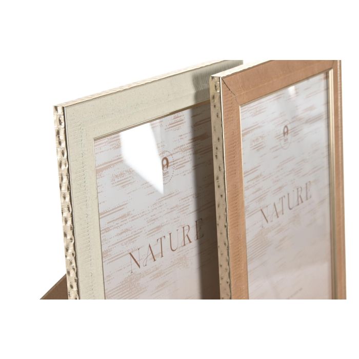 Marco Foto 20X25 Scandi DKD Home Decor Marron Beige 2 x 30.5 x 25 cm (4 Unidades) 1